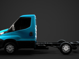 iveco daily single cab l1 chassis 2019 3D Model
