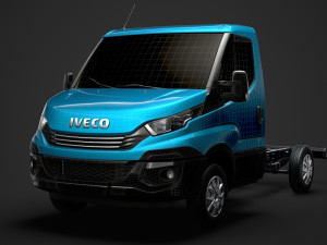 iveco daily single cab l1 chassis 2019 3D Model