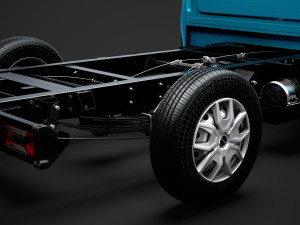 iveco daily single cab l1 chassis 2019 3D Model