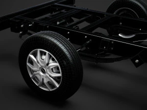 iveco daily single cab l1 chassis 2019 3D Model