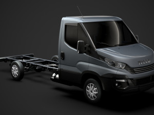 iveco daily single cab l3 chassis 2019 3D Model