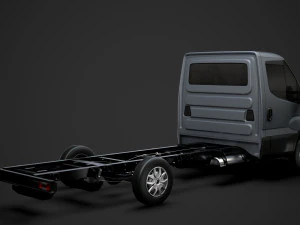 iveco daily single cab l3 chassis 2019 3D Model