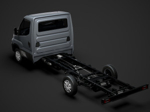 iveco daily single cab l3 chassis 2019 Modelo 3D