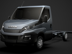 iveco daily single cab l3 chassis 2019 Modelo 3D