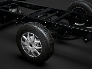 iveco daily single cab l3 chassis 2019 Modelo 3D