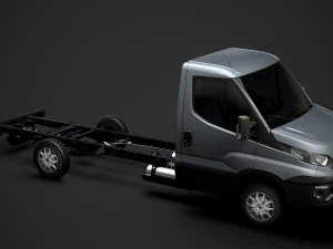 iveco daily single cab l3 chassis 2019 3D Model