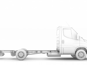 iveco daily single cab l3 chassis 2019 Modelo 3D