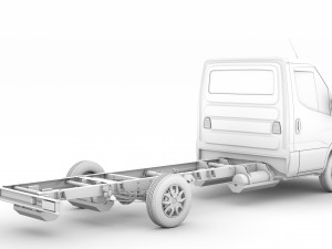 iveco daily single cab l3 chassis 2019 Modelo 3D
