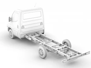 iveco daily single cab l3 chassis 2019 3D Model