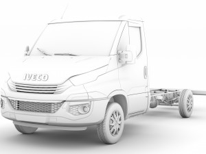 iveco daily single cab l3 chassis 2019 Modelo 3D