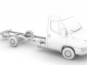 iveco daily single cab l3 chassis 2019 Modelo 3D