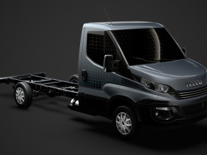 iveco daily single cab l3 chassis 2019 Modelo 3D