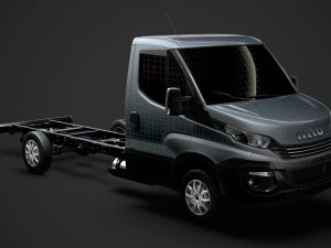 iveco daily single cab l3 chassis 2019 3D Model