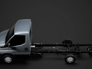 iveco daily single cab l3 chassis 2019 3D Model