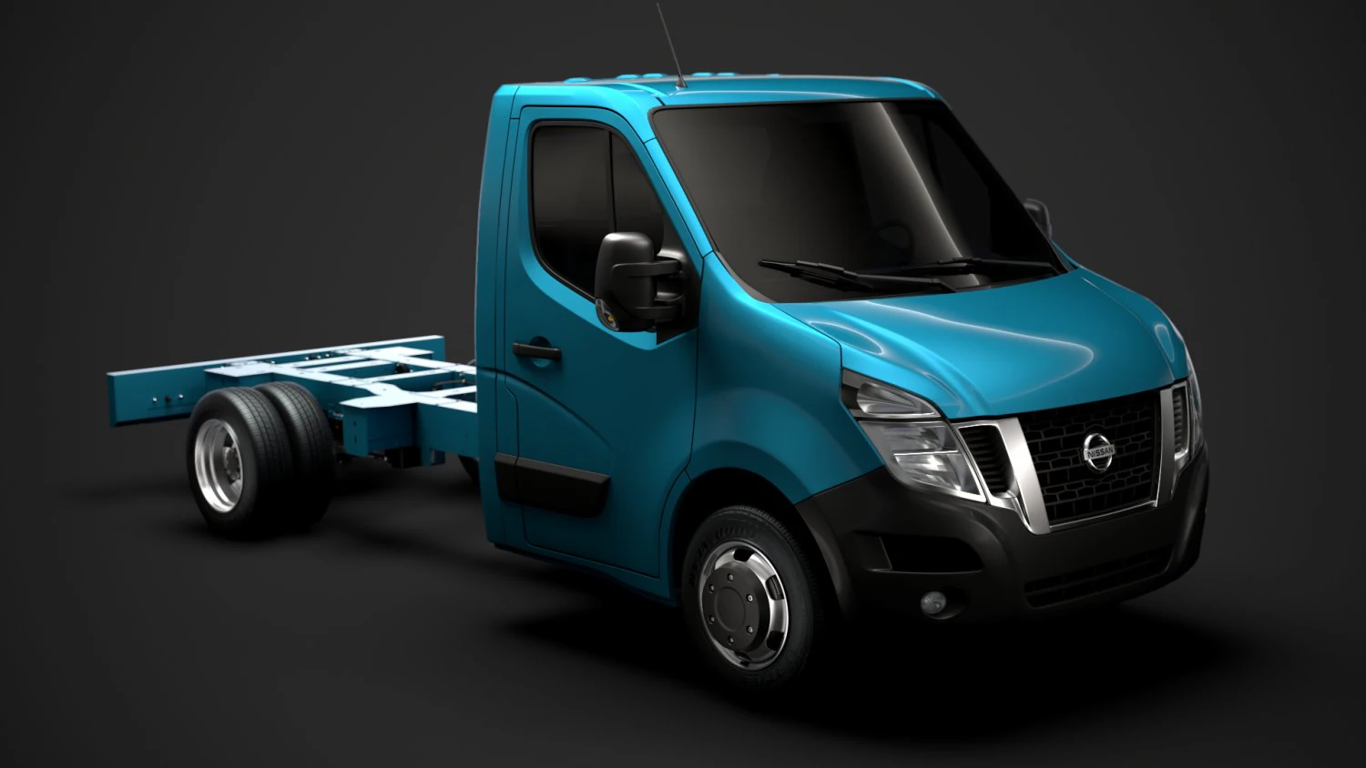 nissan nv400 singlecab dw e20 chassis 2014 3D Model .c4d .max .obj .3ds .fbx .stl .blend 