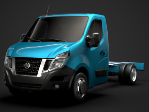 nissan nv400 singlecab dw e20 chassis 2014 Modelo 3D