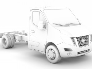 nissan nv400 singlecab dw e20 chassis 2014 Modelo 3D