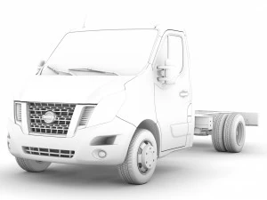 nissan nv400 singlecab dw e20 chassis 2014 3D Model