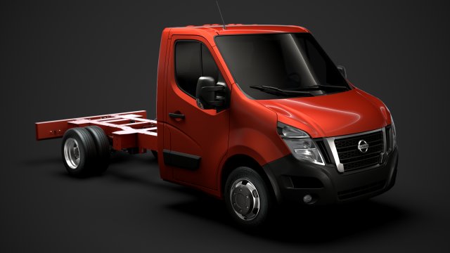 nissan nv400 singlecab dw e20 chassis 2020 3D Model .c4d .max .obj .3ds .fbx .stl .blend
