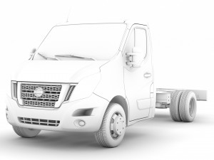 nissan nv400 singlecab dw e20 chassis 2020 3D Model