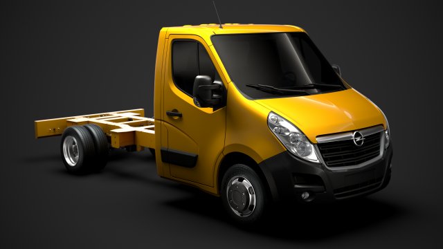 opel movano singlecab dw e20 chassis 2014 Modelo 3D .c4d .max .obj .3ds .fbx .stl .blend 