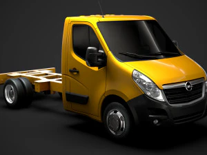 opel movano cabina singola dw e20 telaio 2014 Modello 3D