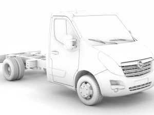 opel movano singlecab dw e20 chassis 2014 3D Model