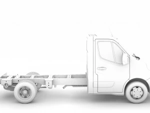 opel movano singlecab dw e20 chassis 2014 3D Model