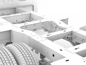 opel movano singlecab dw e20 chassis 2014 Modelo 3D