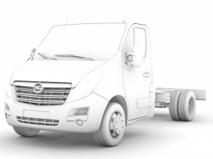 opel movano singlecab dw e20 chassis 2014 Modelo 3D