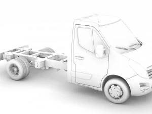 opel movano singlecab dw e20 chassis 2014 3D Model