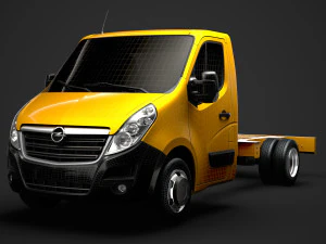 opel movano singlecab dw e20 chassis 2014 3D Model