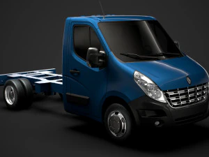 renault master cabina singola dw e20 telaio 2010 Modello 3D