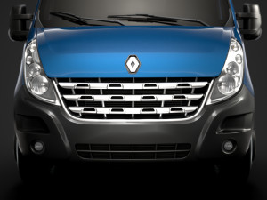 renault master singlecab dw e20 chassis 2010 3D Модель
