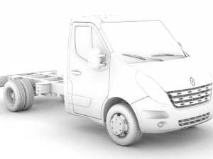 renault master singlecab dw e20 chassis 2010 3D Model