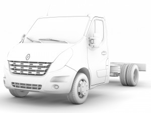 renault master singlecab dw e20 chassis 2010 3D Модель