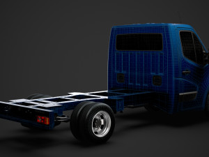 renault master singlecab dw e20 chassis 2010 3D Модель