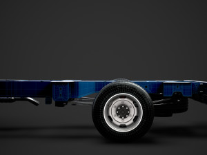 renault master singlecab dw e20 chassis 2010 3D Модель