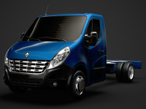 renault master singlecab dw e20 chassis 2010 3D Модель