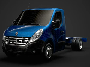 renault master singlecab dw e20 chassis 2010 3D Model