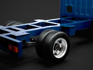 renault master singlecab dw e20 chassis 2010 3D Модель