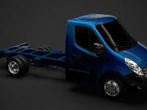 renault master singlecab dw e20 chassis 2010 3D Модель