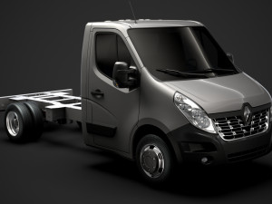renault master singlecab dw e20 chassis 2014 3D Model