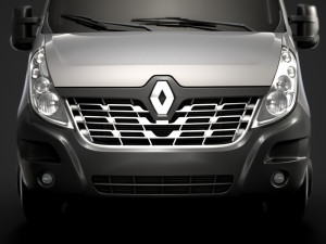 renault master singlecab dw e20 chassis 2014 Model 3D