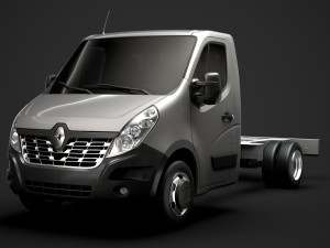 renault master singlecab dw e20 chassis 2014 Model 3D