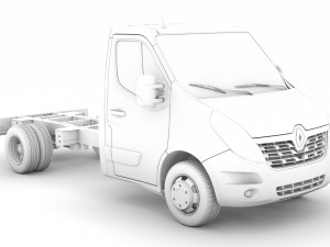 renault master singlecab dw e20 chassis 2014 Model 3D