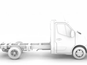 renault master singlecab dw e20 chassis 2014 3D Model