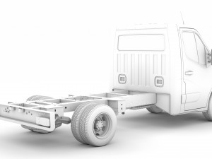 renault master singlecab dw e20 chassis 2014 Model 3D