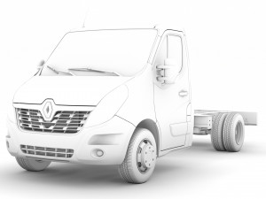 renault master singlecab dw e20 chassis 2014 Model 3D