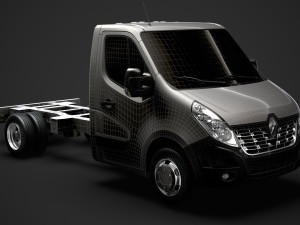 renault master singlecab dw e20 chassis 2014 Model 3D